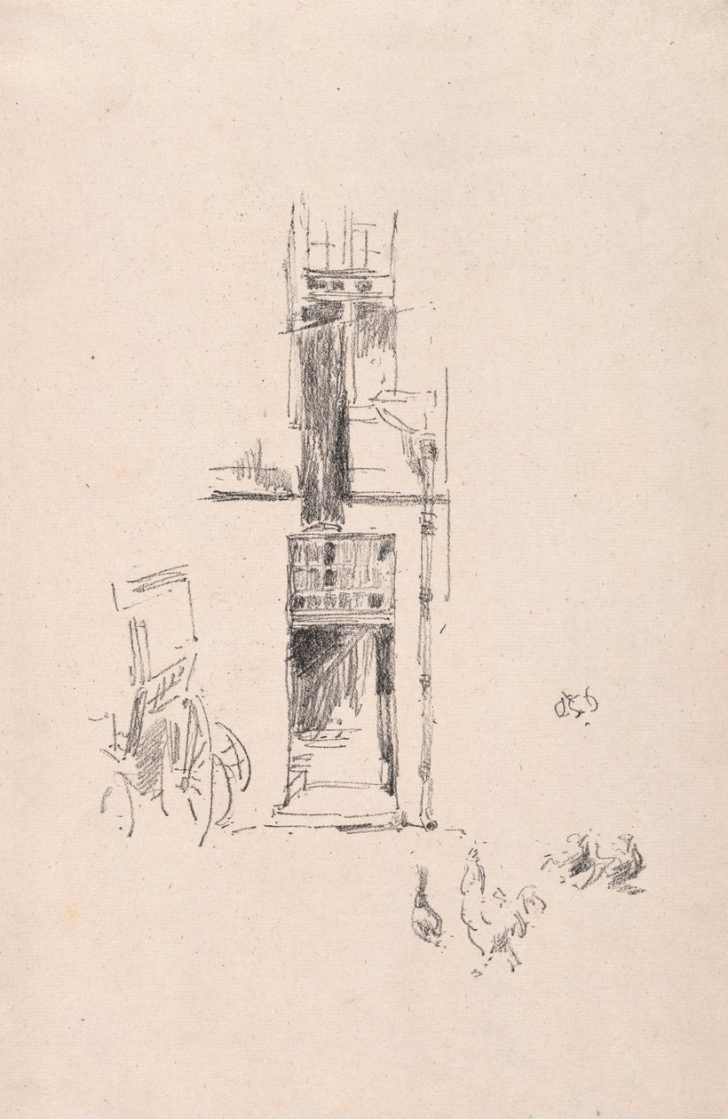 Hähne und Hennen, Hotel Colbert, 1891 von James Abbott McNeill Whistler