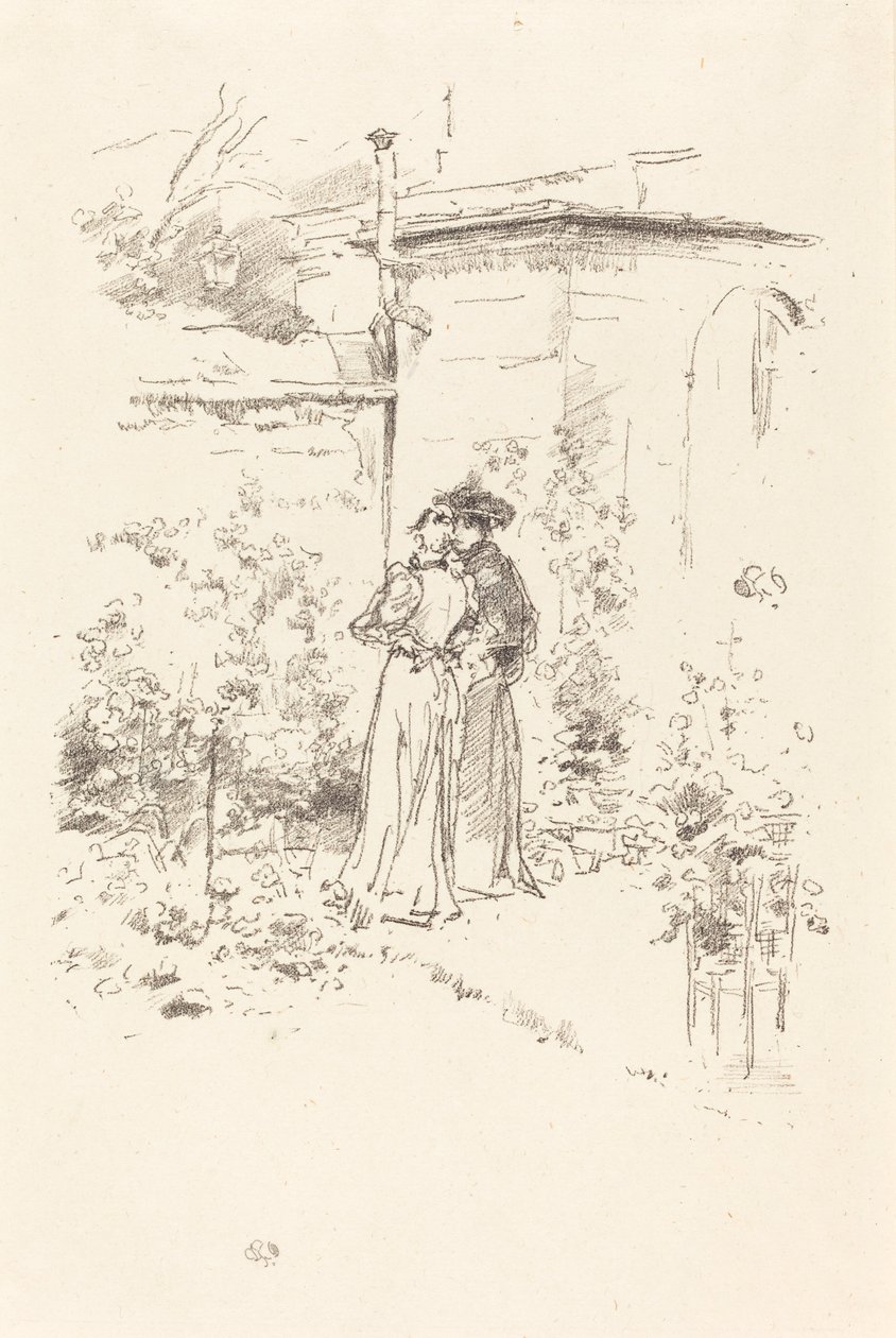 Vertrauen im Garten, 1894 von James Abbott McNeill Whistler