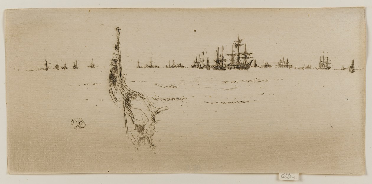 Flagge eintauchen, 1887 von James Abbott McNeill Whistler