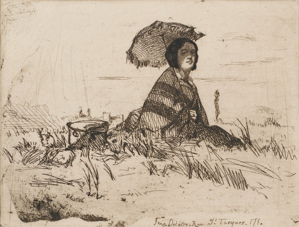 En Plein Soleil, 1858 von James Abbott McNeill Whistler