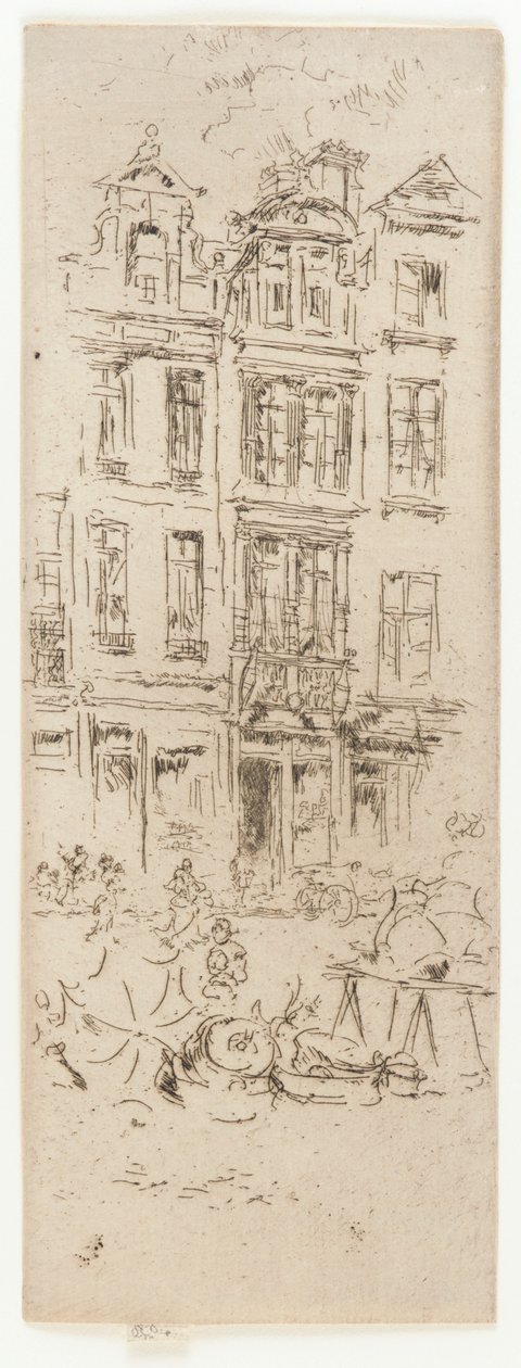 Blumenmarkt, Brüssel, 1887 von James Abbott McNeill Whistler
