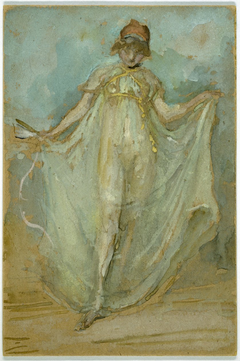 Grün und Blau: Die Tänzerin von James Abbott McNeill Whistler