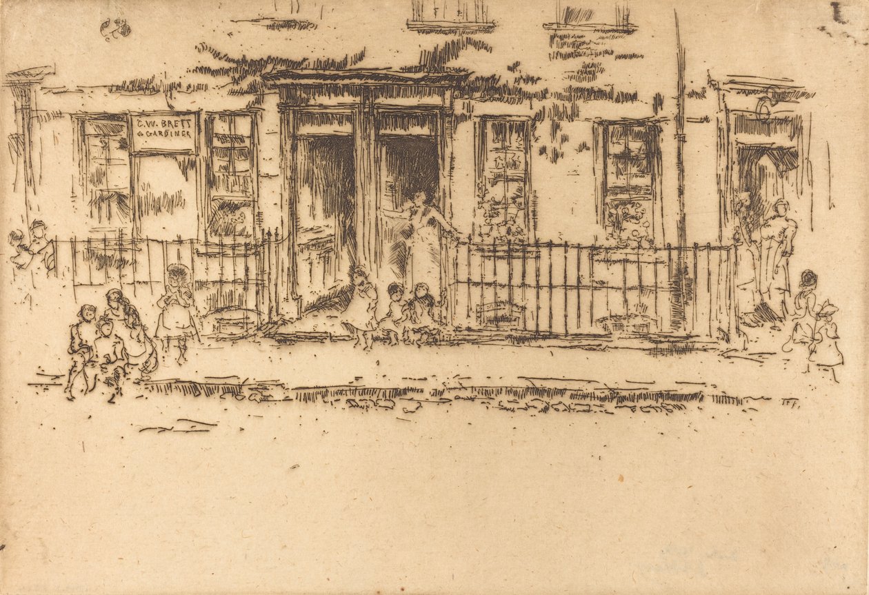 Justice Walk - Chelsea, ca. 1886-1888 von James Abbott McNeill Whistler