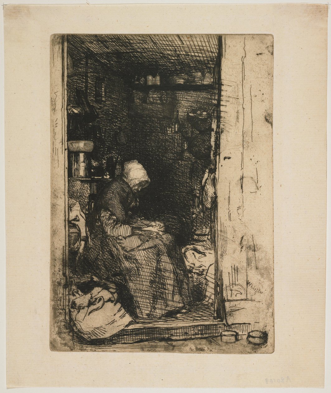 La Vielle aux Loques aus Zwölf Radierungen aus der Natur von James Abbott McNeill Whistler