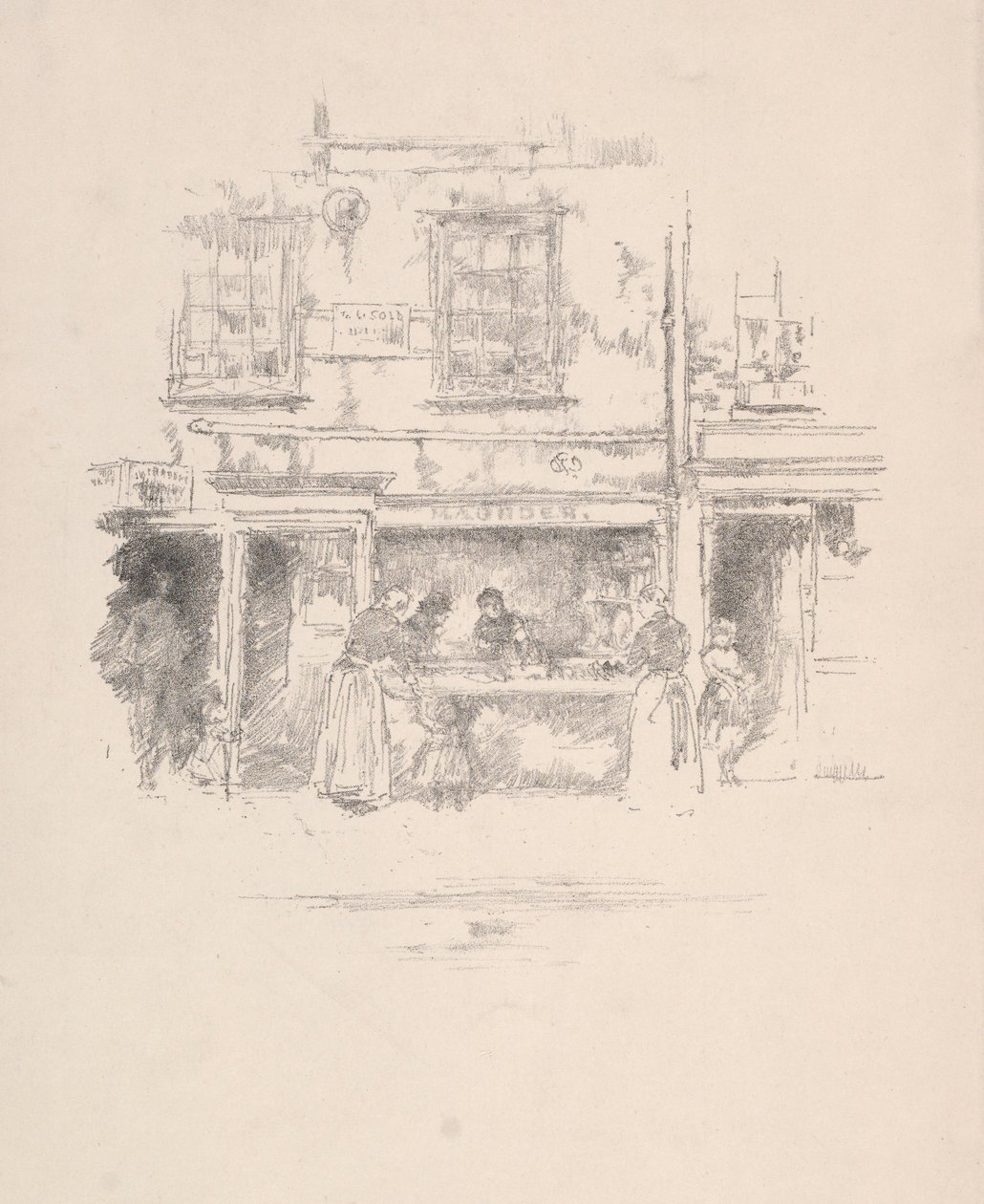 Maunders Fischladen, Chelsea, 1890 von James Abbott McNeill Whistler