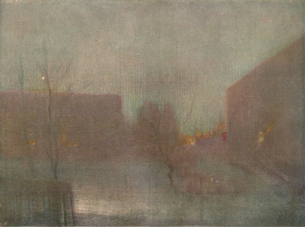 Nocturne Trafalgar Square Chelsea Schnee, 1876 1903-1904 von James Abbott McNeill Whistler