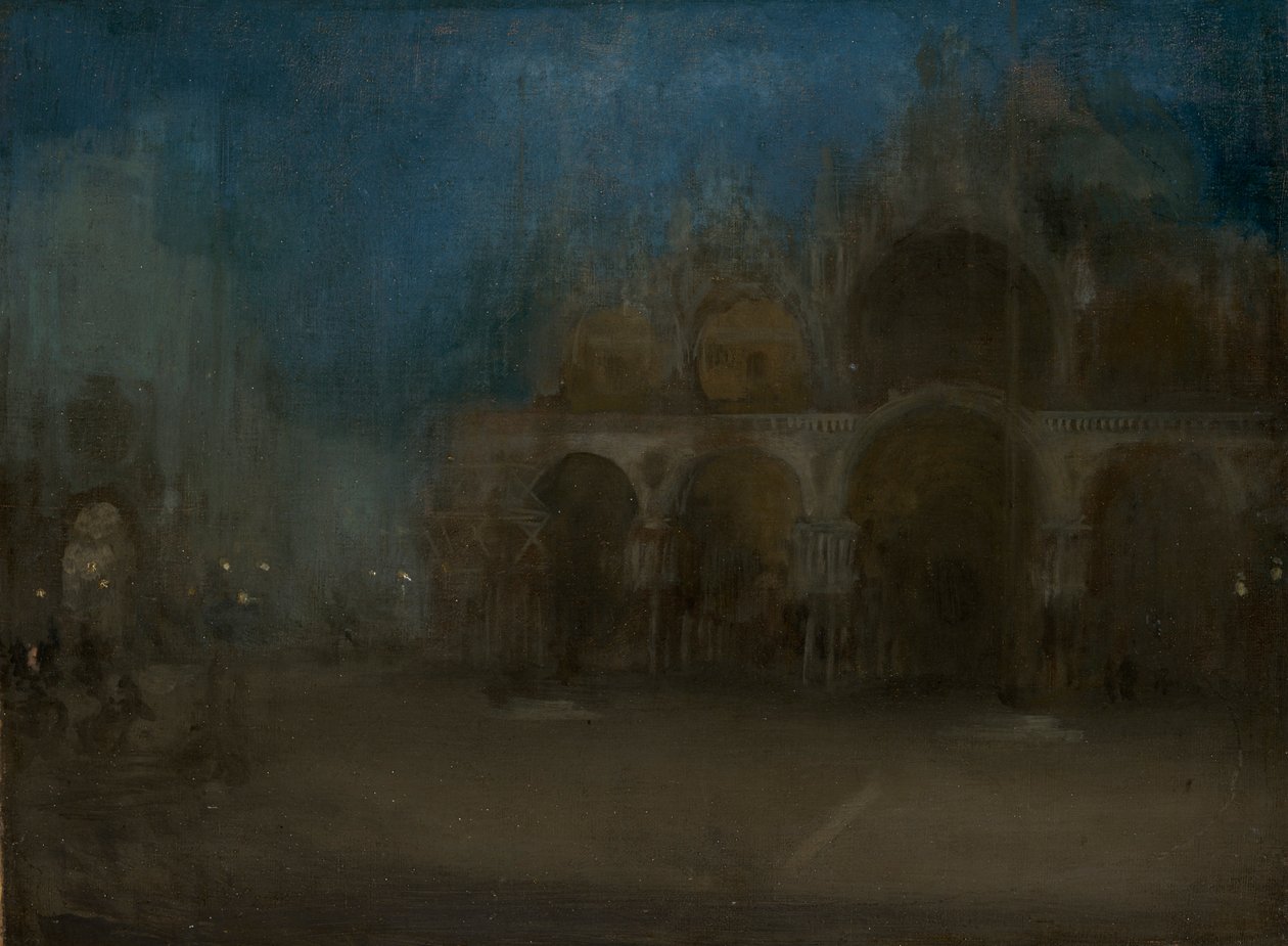 Nocturne, Blau und Gold - St. Markus, Venedig von James Abbott McNeill Whistler