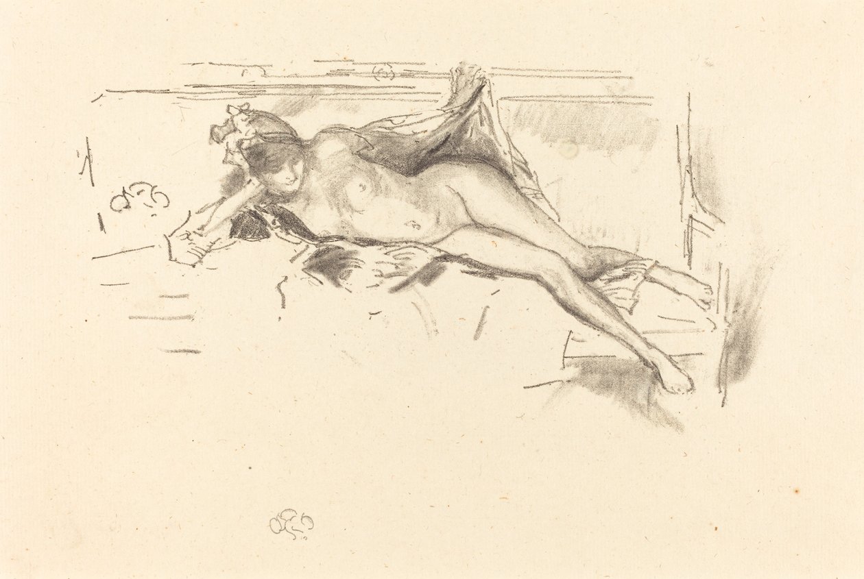 Nacktes Modell, liegend, 1893 von James Abbott McNeill Whistler