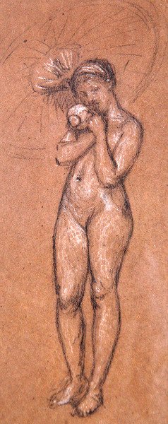 Akt mit Sonnenschirm, ca. 1868 von James Abbott McNeill Whistler