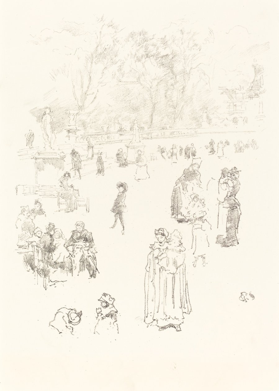 Kindermädchen: Les Bonnes du Luxembourg, 1894 von James Abbott McNeill Whistler