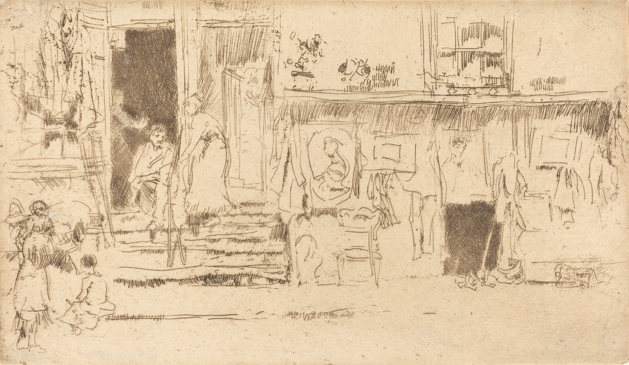 Altkleidershop, Nr. II von James Abbott McNeill Whistler