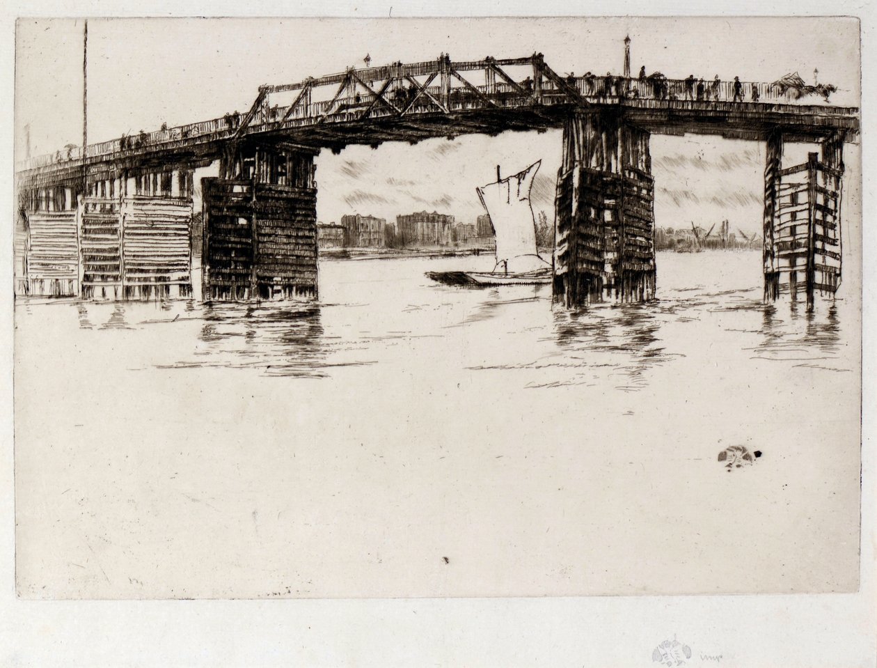 Alte Battersea-Brücke von James Abbott McNeill Whistler