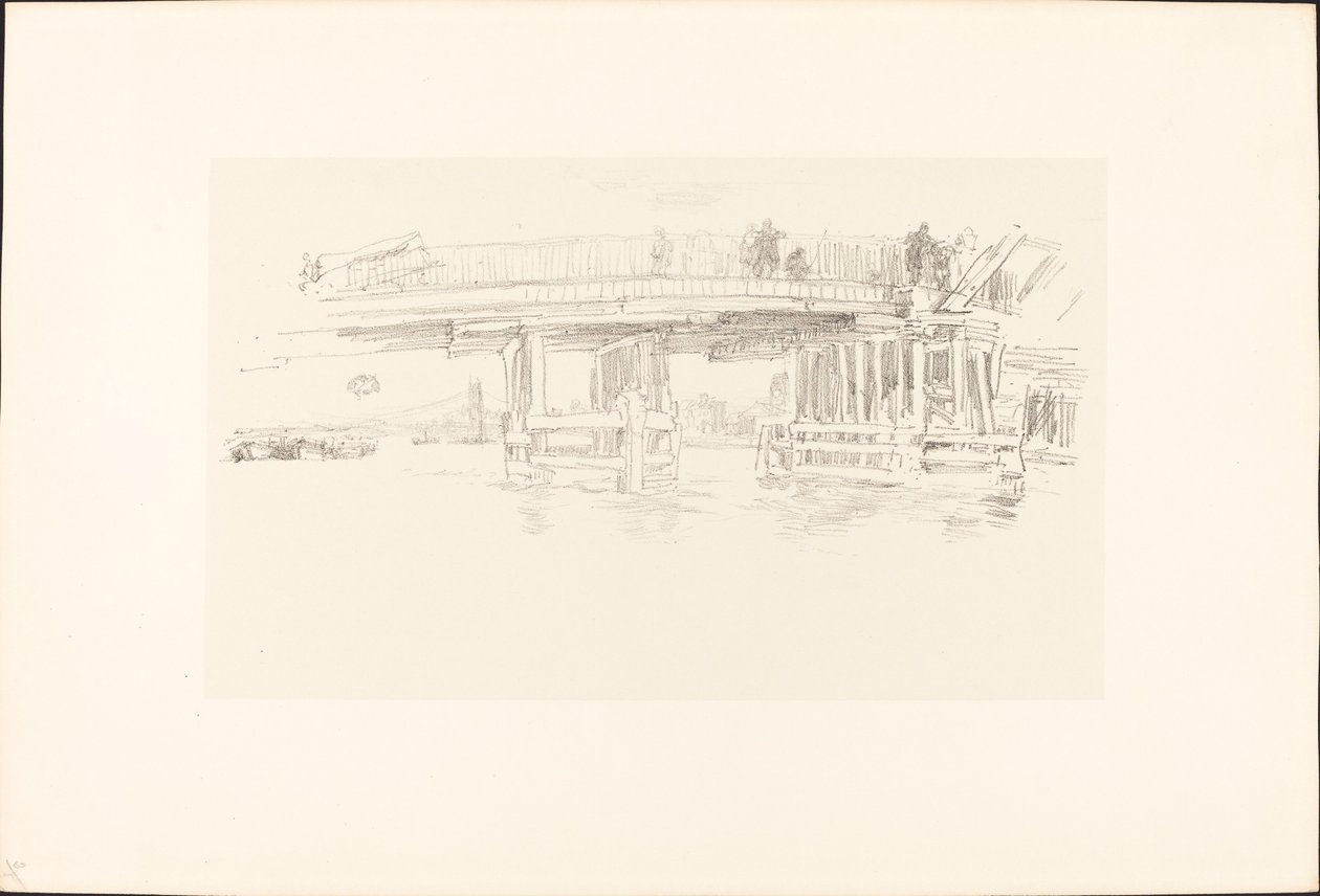 Old Battersea Bridge, 1879-1887 von James Abbott McNeill Whistler