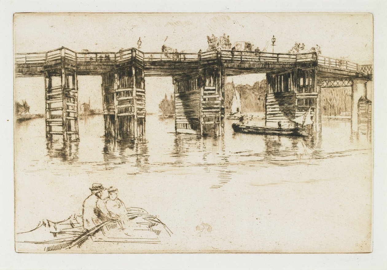 Alte Putney Bridge von James Abbott McNeill Whistler