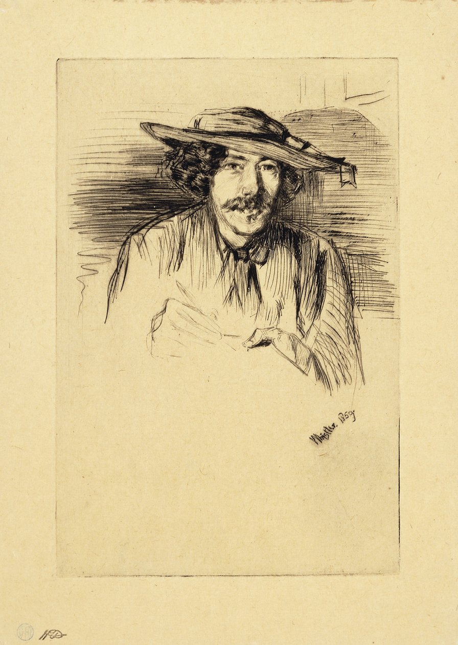 Porträt von Whistler, 1859 von James Abbott McNeill Whistler