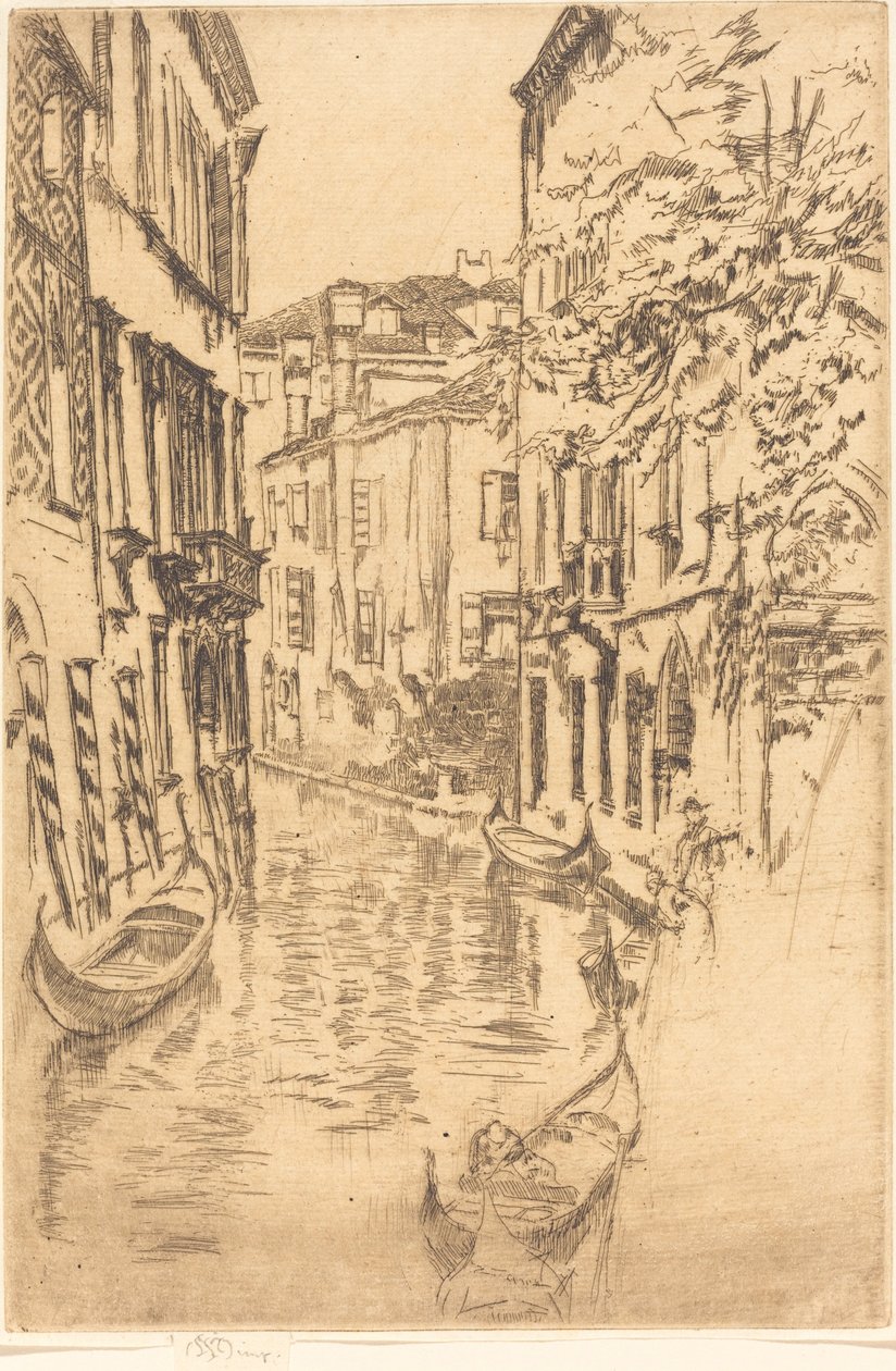 Ruhiger Kanal, 1880 von James Abbott McNeill Whistler