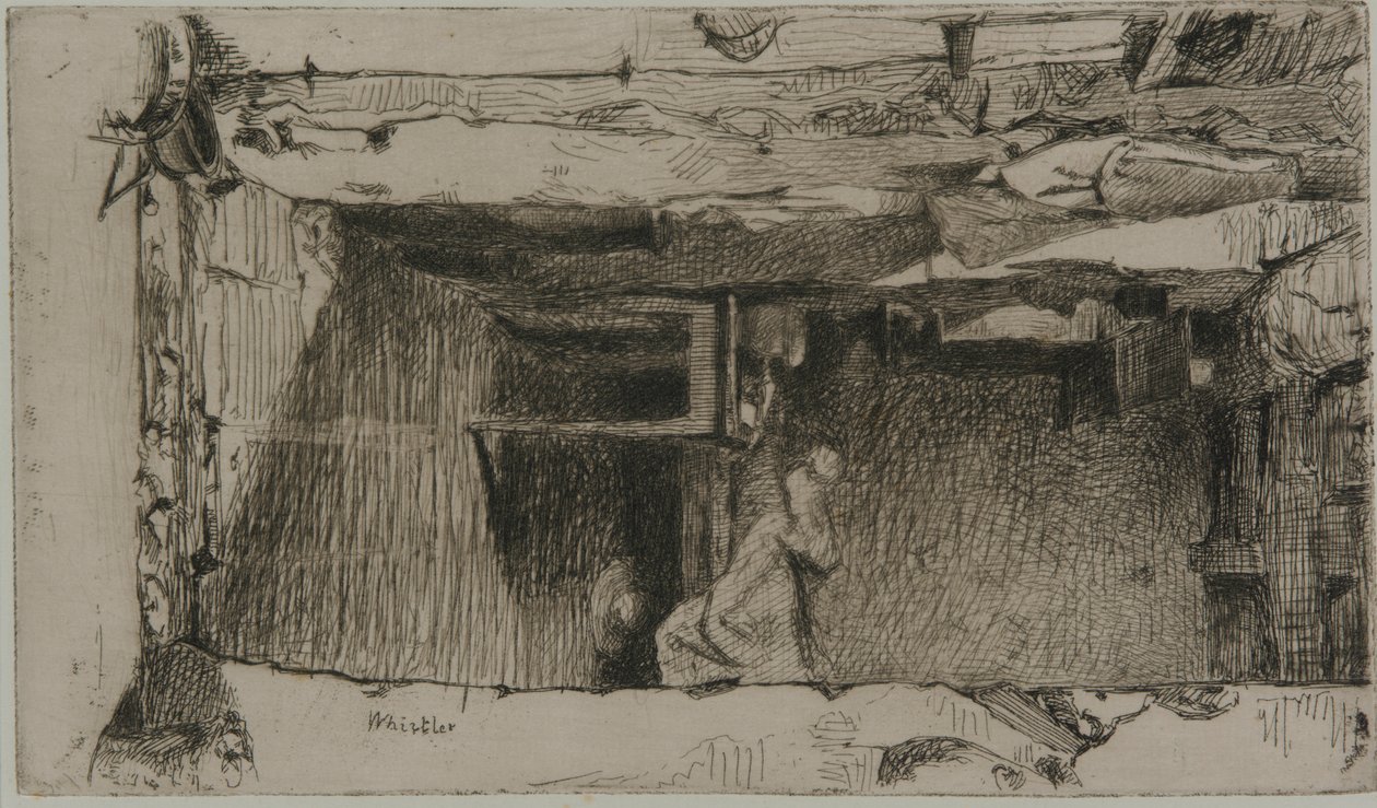 Lumpensammler, Quartier Mouffetard, Paris, 1858 von James Abbott McNeill Whistler