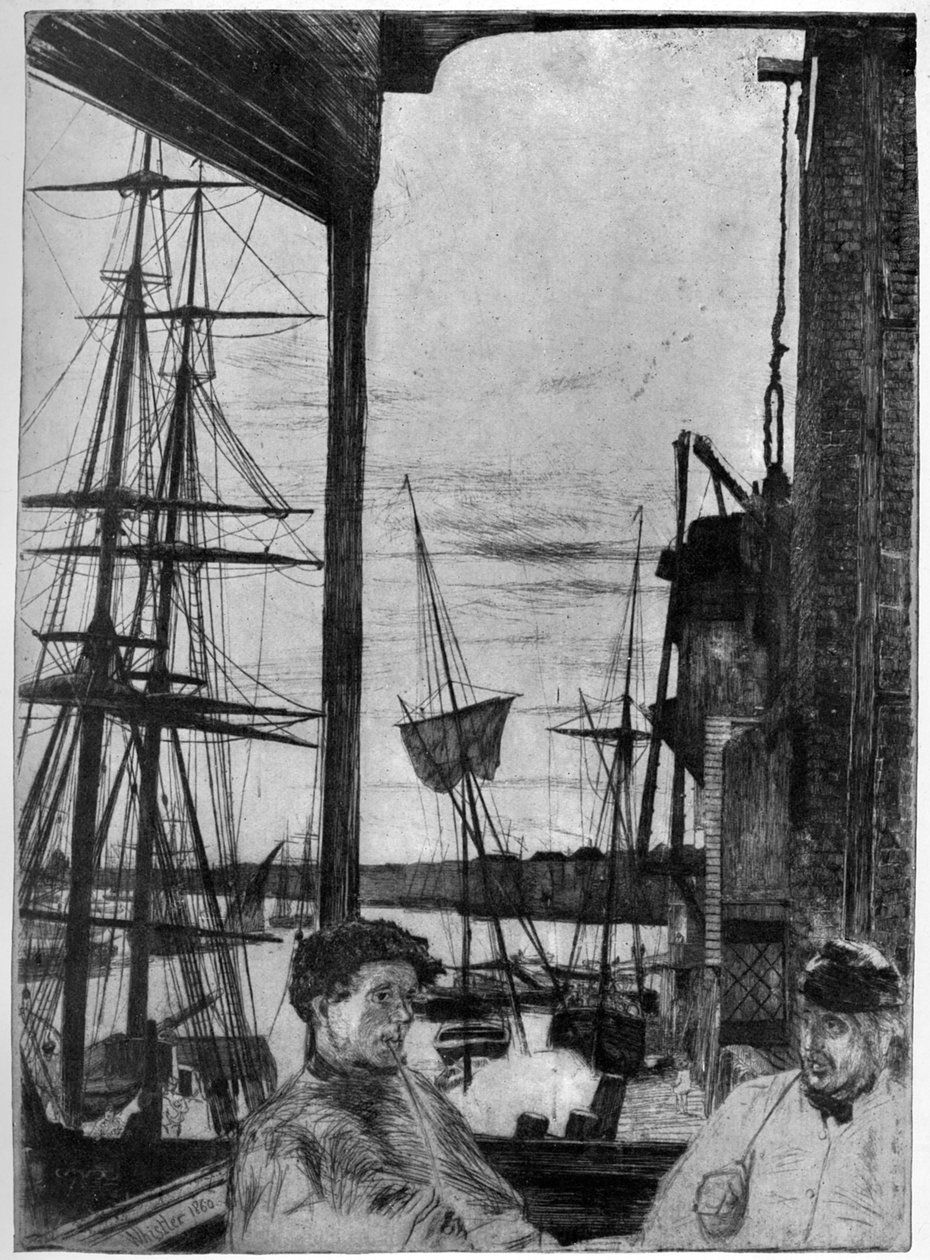 Rotherhithe, 1860, 1904 von James Abbott McNeill Whistler
