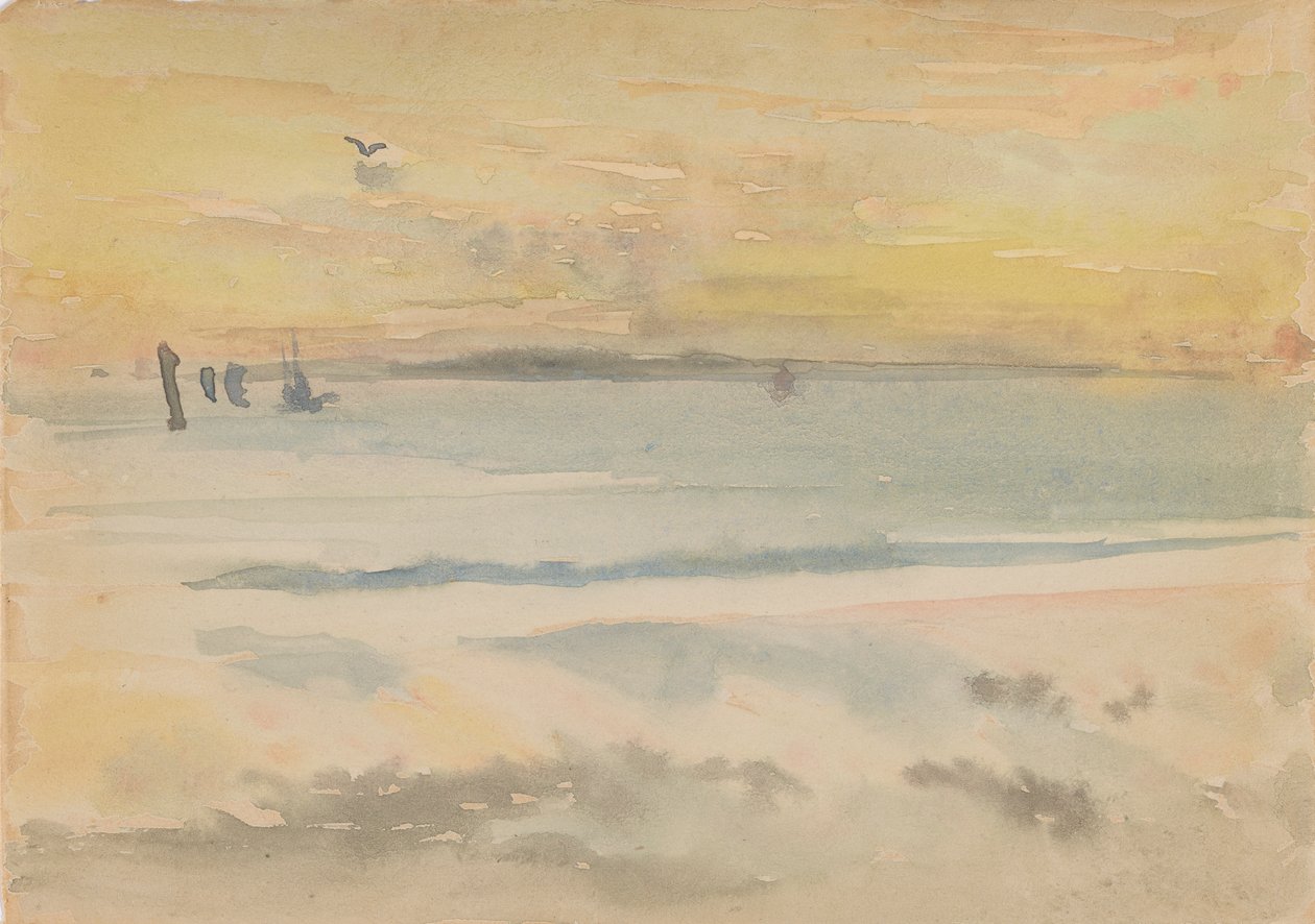 St. Ives: Sonnenuntergang, 1883-1884 von James Abbott McNeill Whistler