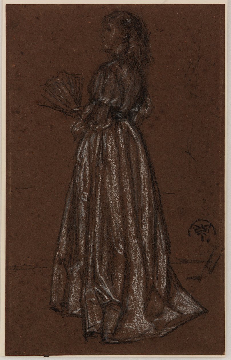 Stehende Figur mit Fächer, um 1873/1876 von James Abbott McNeill Whistler