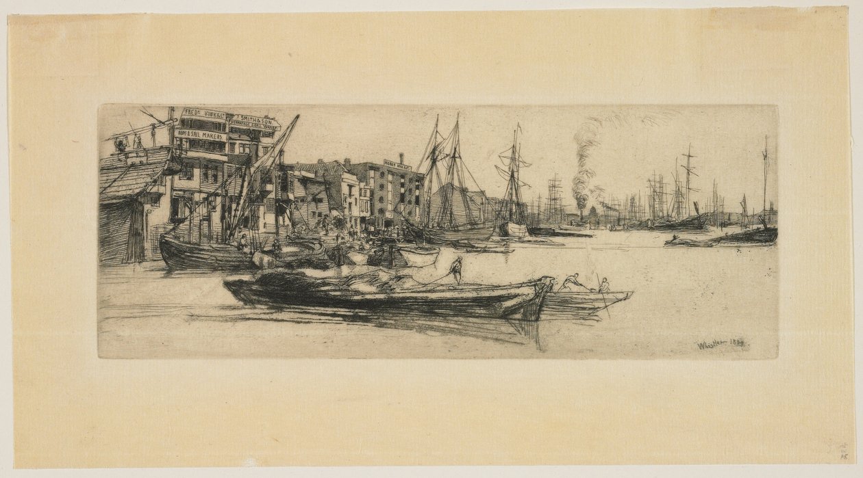 Thames-Lagerhäuser von James Abbott McNeill Whistler