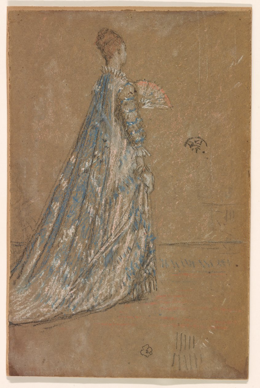 Das blaue Kleid, 1871 von James Abbott McNeill Whistler