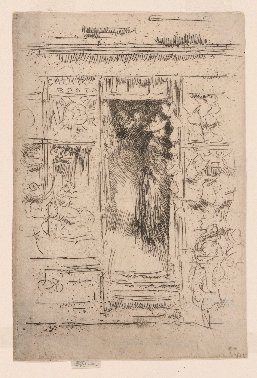 Der Hutladen, ca. 1884-86 von James Abbott McNeill Whistler