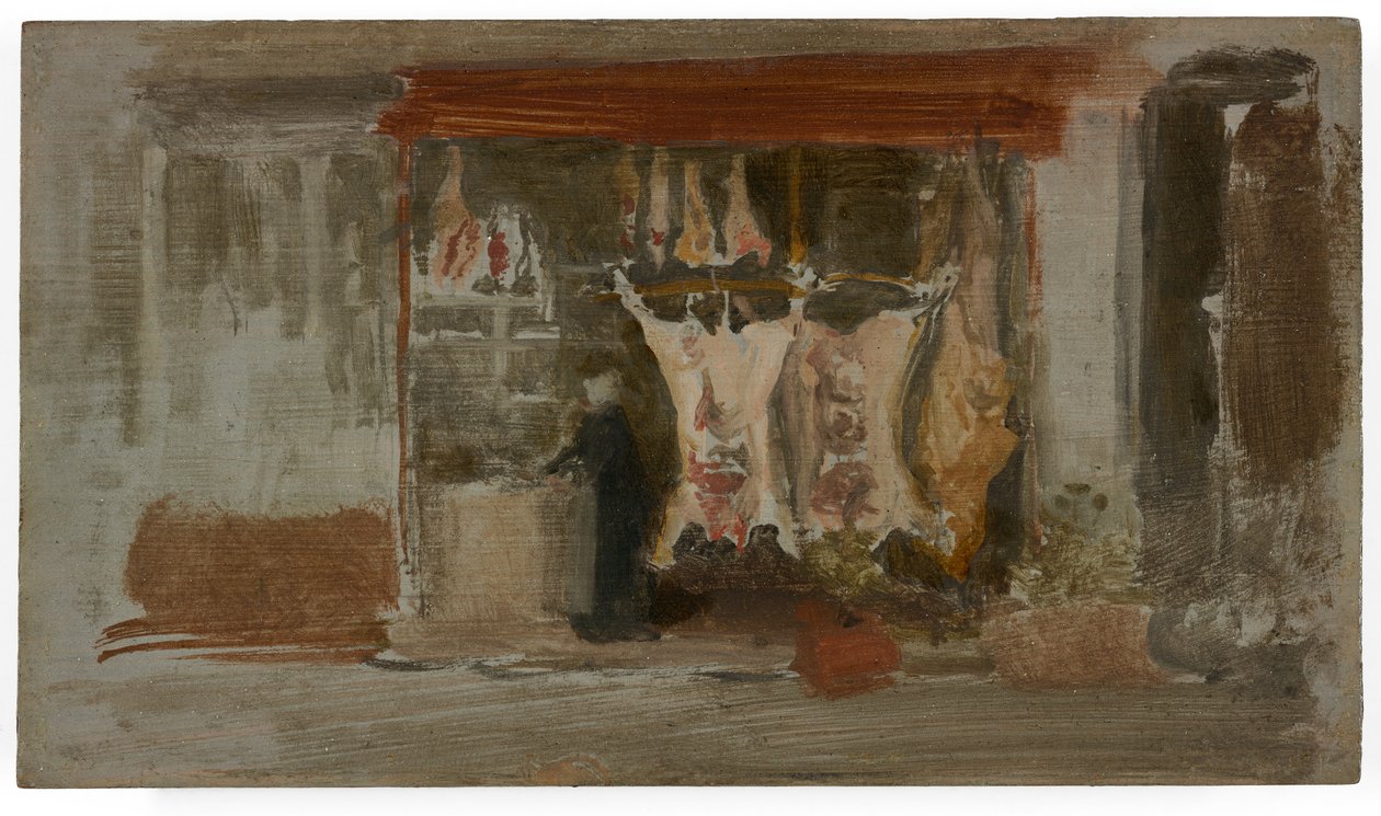 Der Metzgerladen, ca. 1888-89 von James Abbott McNeill Whistler