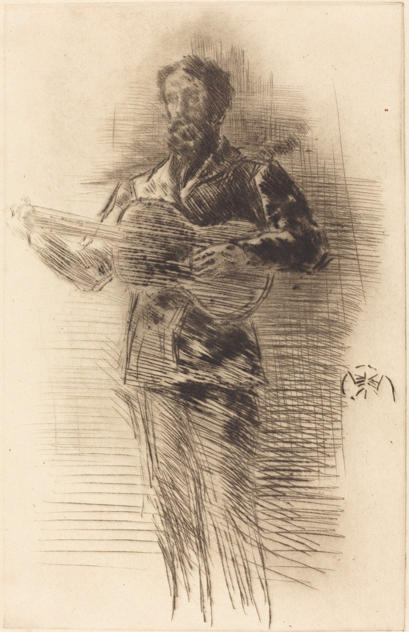 Die Gitarrenspielerin von James Abbott McNeill Whistler