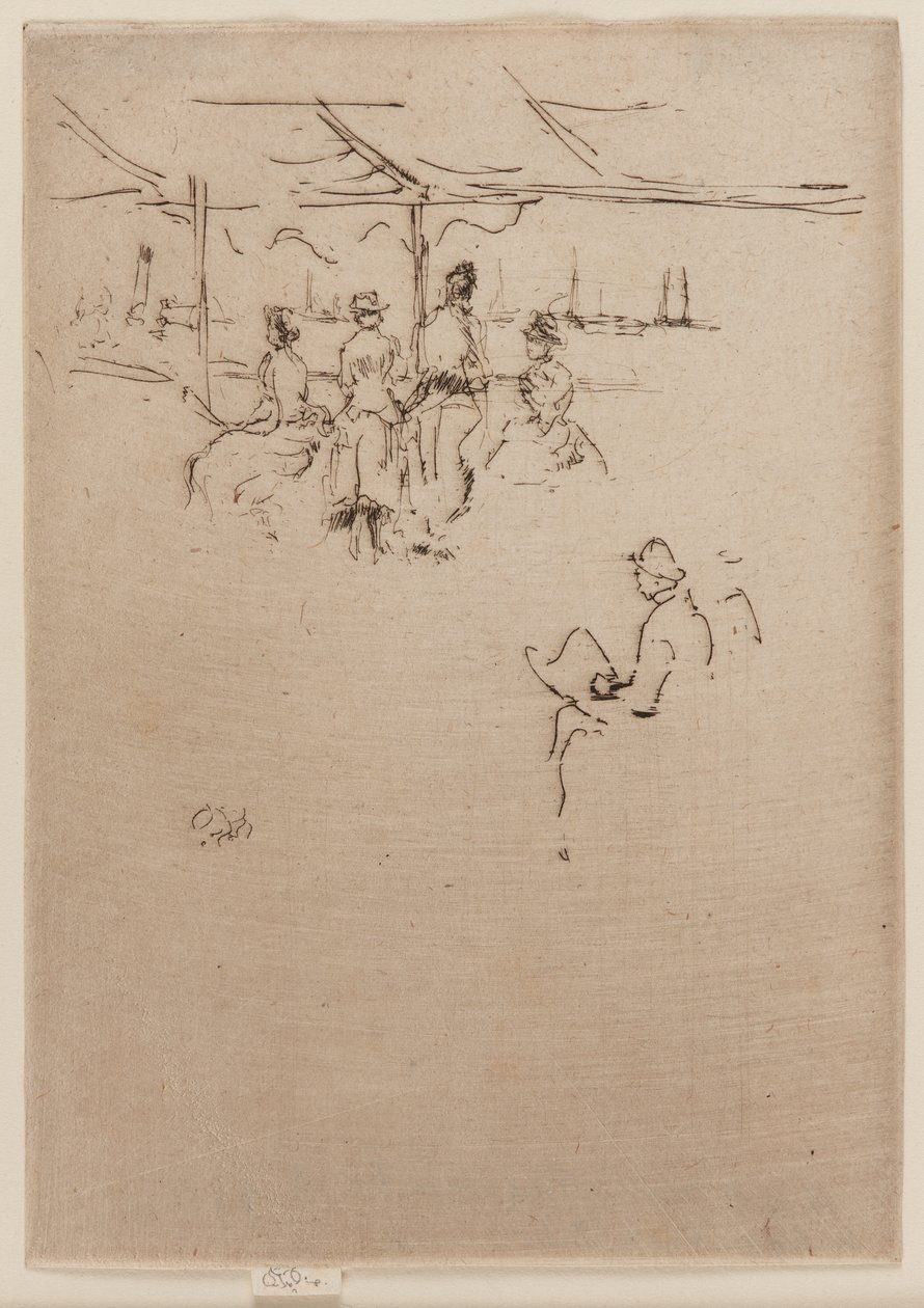 Die Anlegestelle, Kühe von James Abbott McNeill Whistler