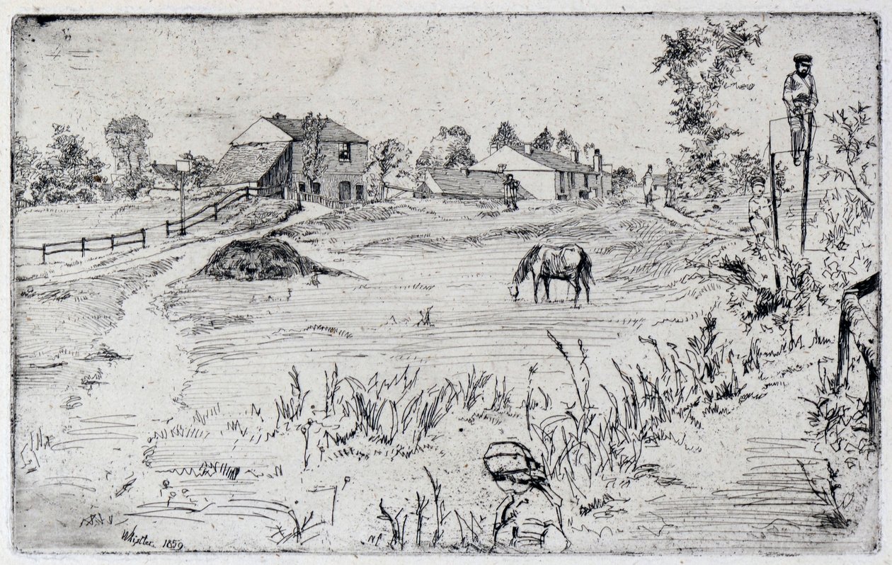 Die Landschaft mit dem Pferd von James Abbott McNeill Whistler