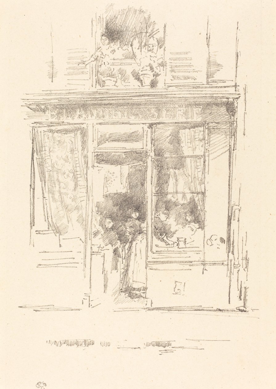 Die Wäscherin: La Blanchisseuse de la Place Dauphine, 1894 von James Abbott McNeill Whistler
