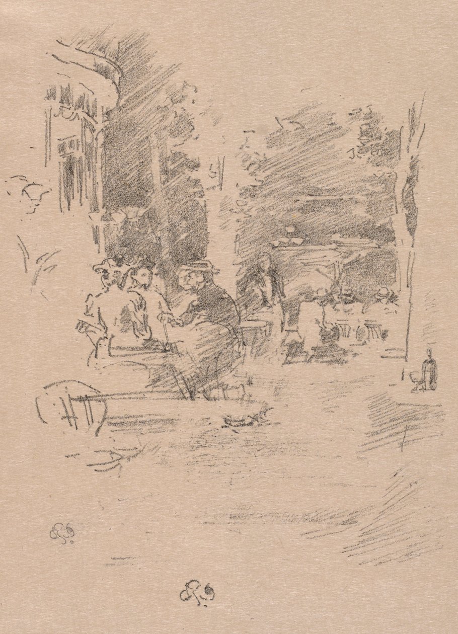 Das kleine Café au Bois, 1894 von James Abbott McNeill Whistler