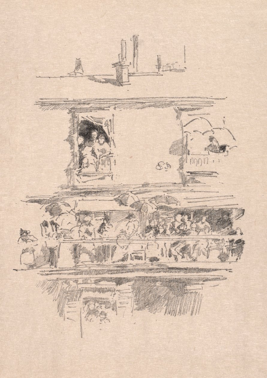 Der lange Balkon, 1894 von James Abbott McNeill Whistler