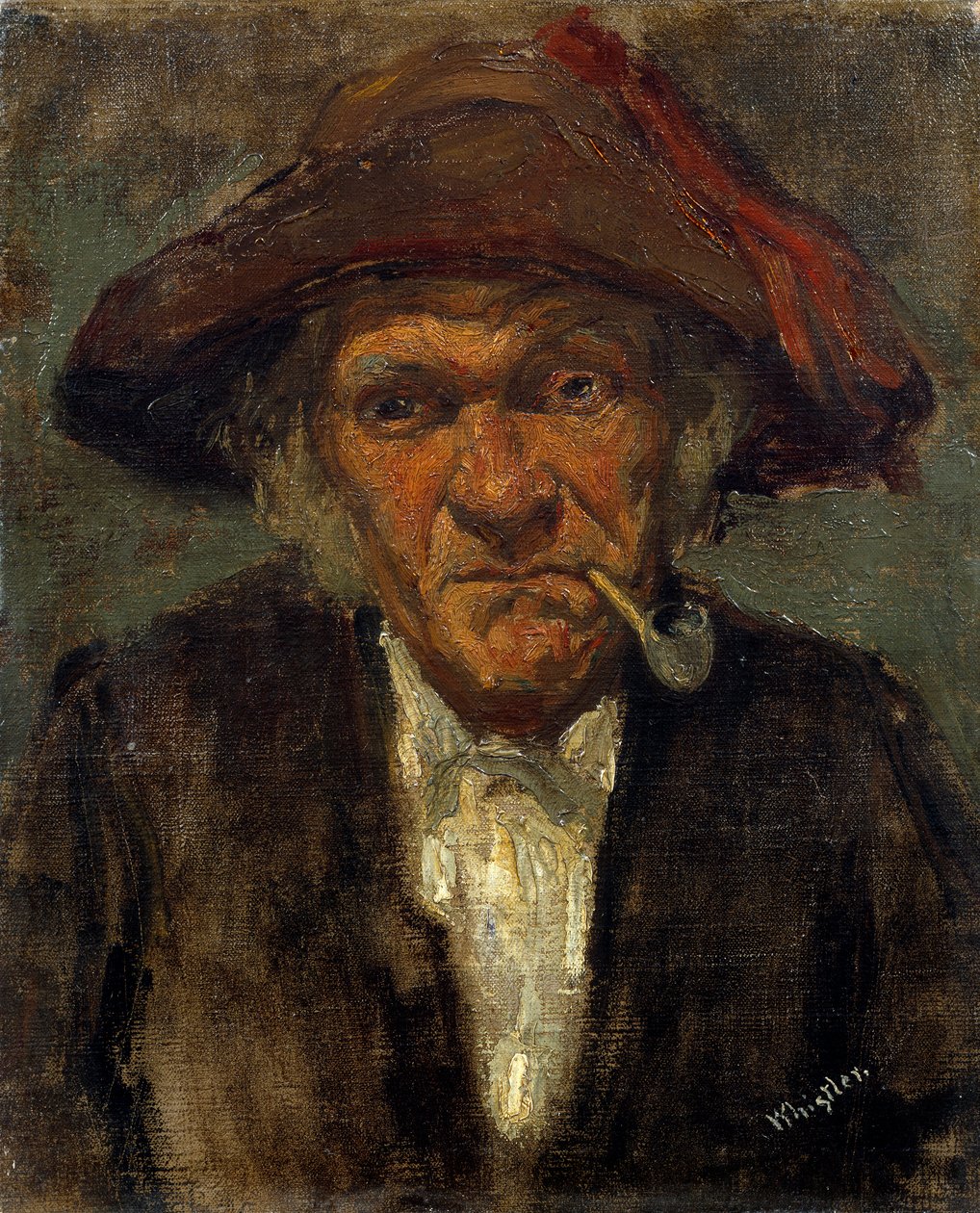 Der Mann mit der Pfeife von James Abbott McNeill Whistler