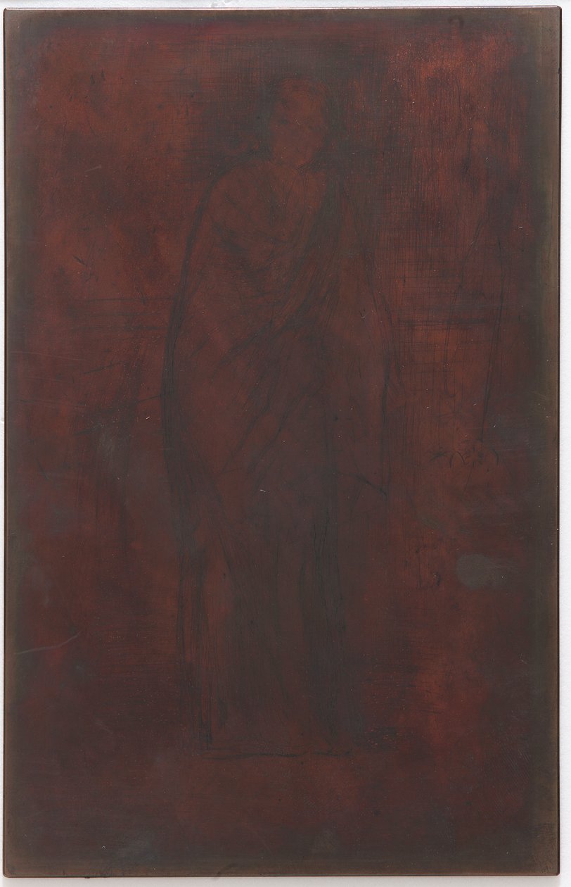 Das Modell ruht: Druckplatte von James Abbott McNeill Whistler