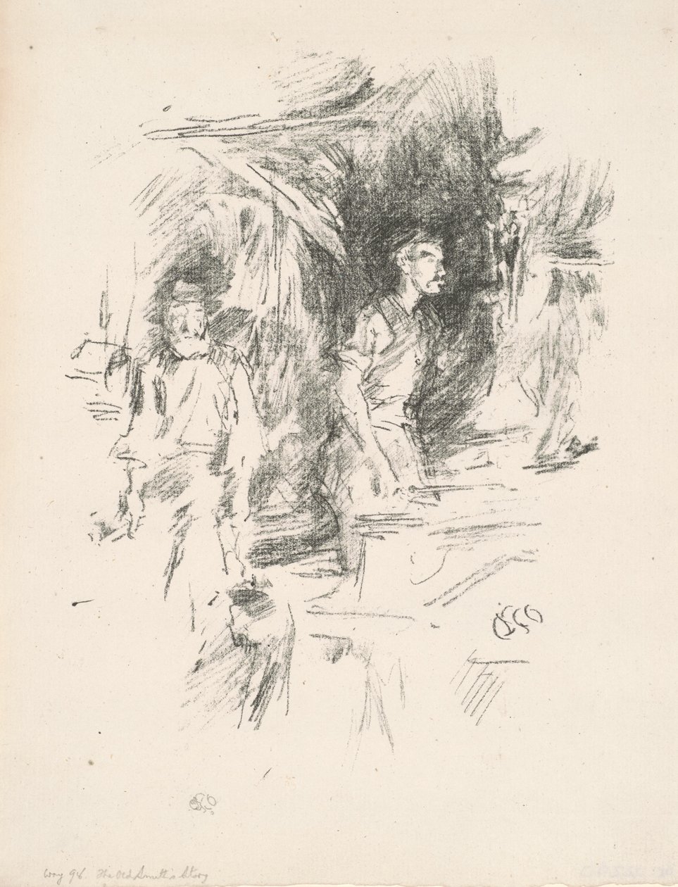 Die Geschichte des alten Schmieds, 1895 von James Abbott McNeill Whistler