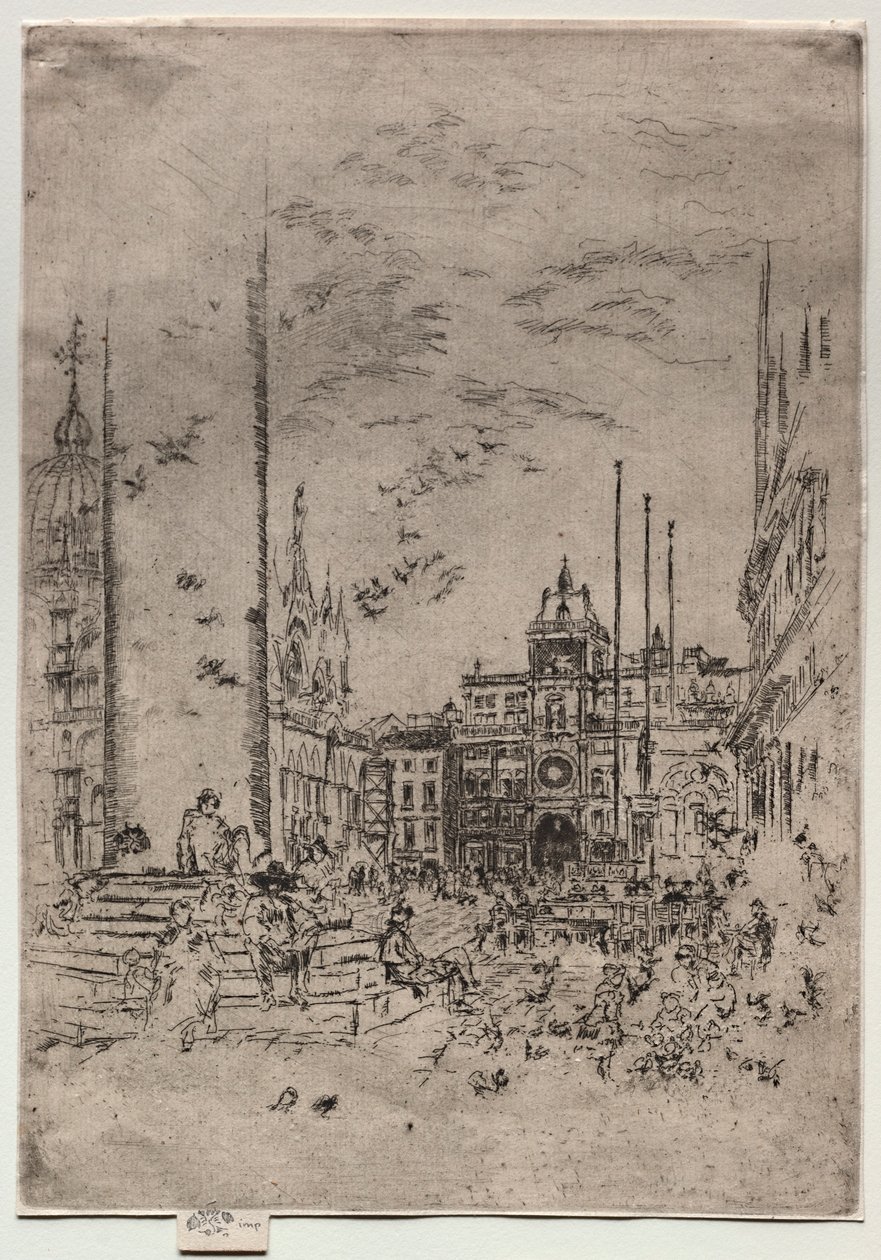 Die Piazzetta, 1880 von James Abbott McNeill Whistler