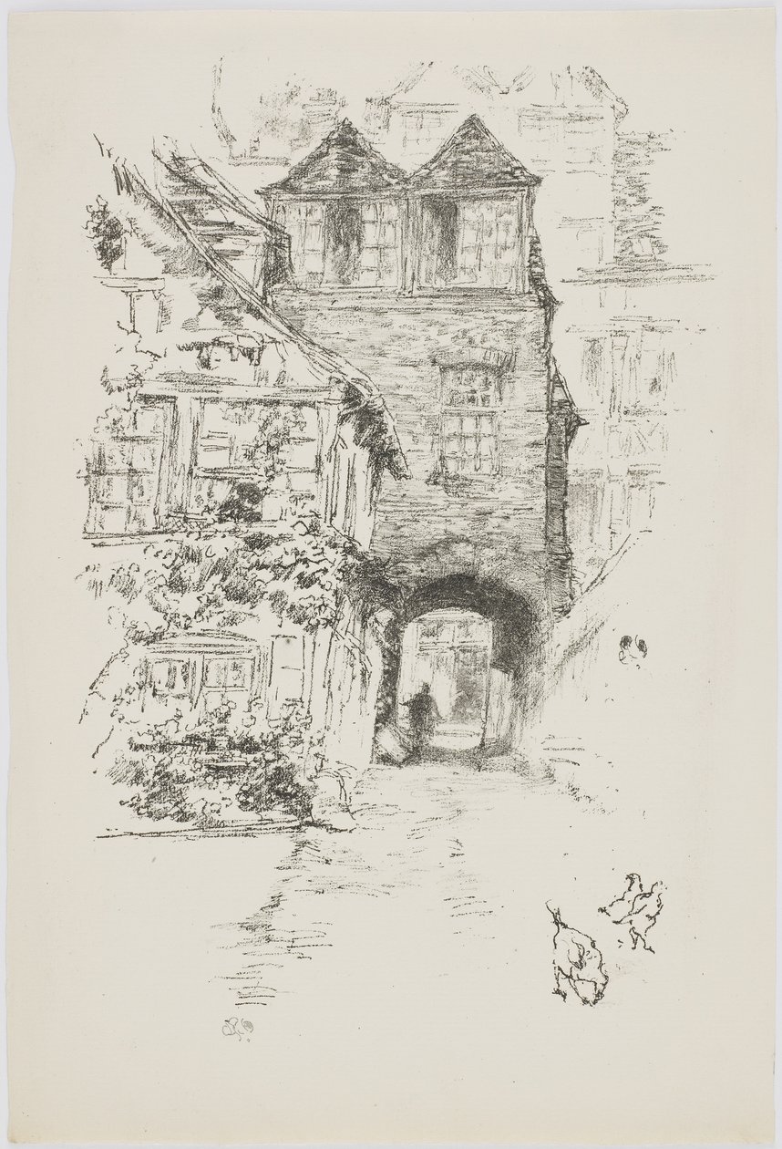 Das Priesterhaus, Rouen, 1894-95 von James Abbott McNeill Whistler