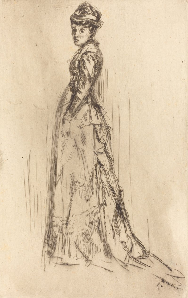 Das Seidenkleid, ca. 1873 von James Abbott McNeill Whistler