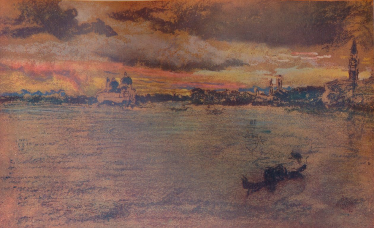 Der Sturm, Sonnenuntergang, 1880, 1904 von James Abbott McNeill Whistler