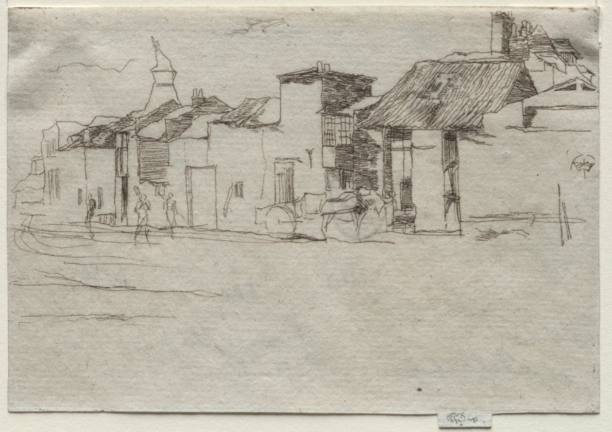 The Swan, Chelsea, um 1870 von James Abbott McNeill Whistler