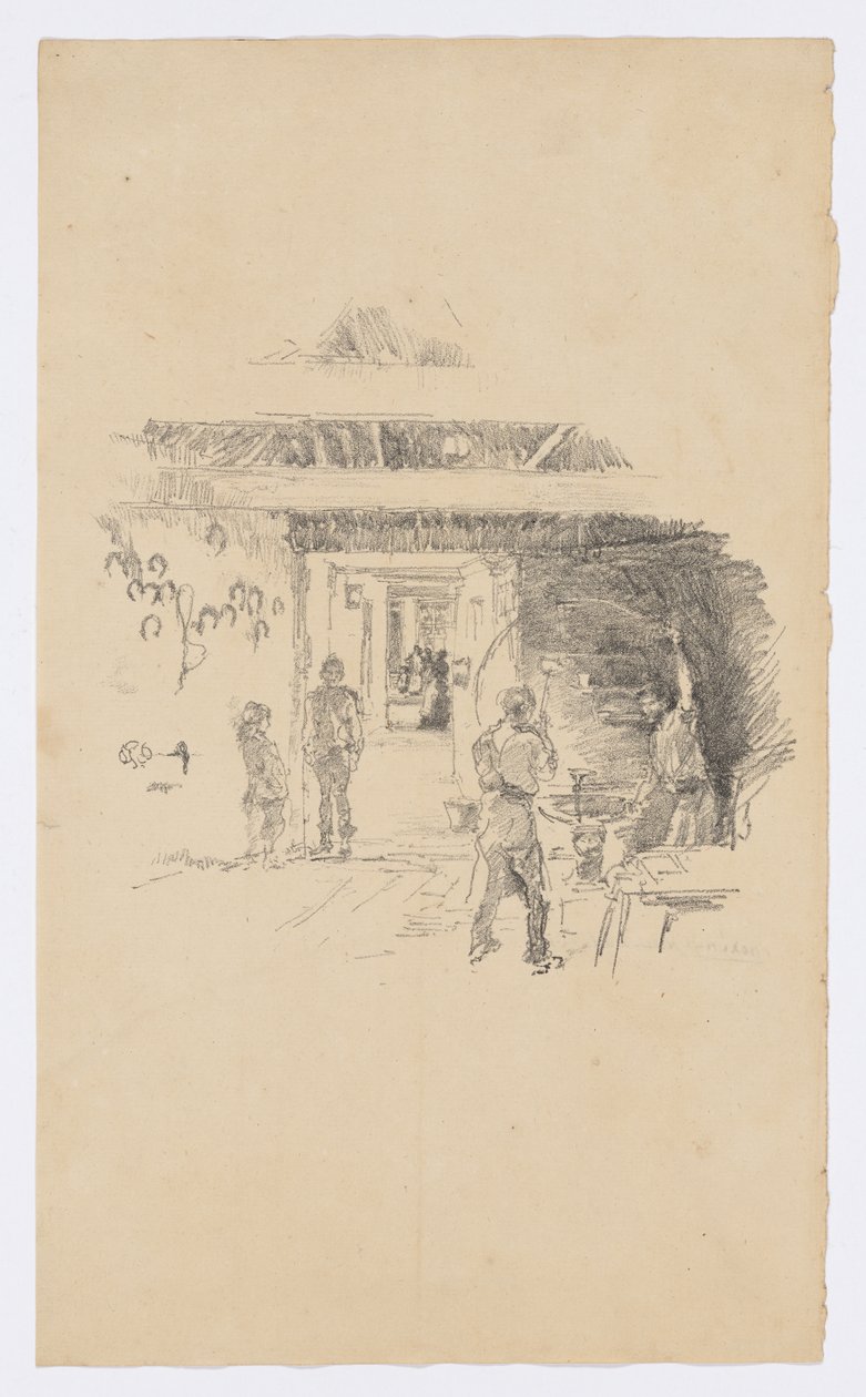 Der Reifenschmied von James Abbott McNeill Whistler