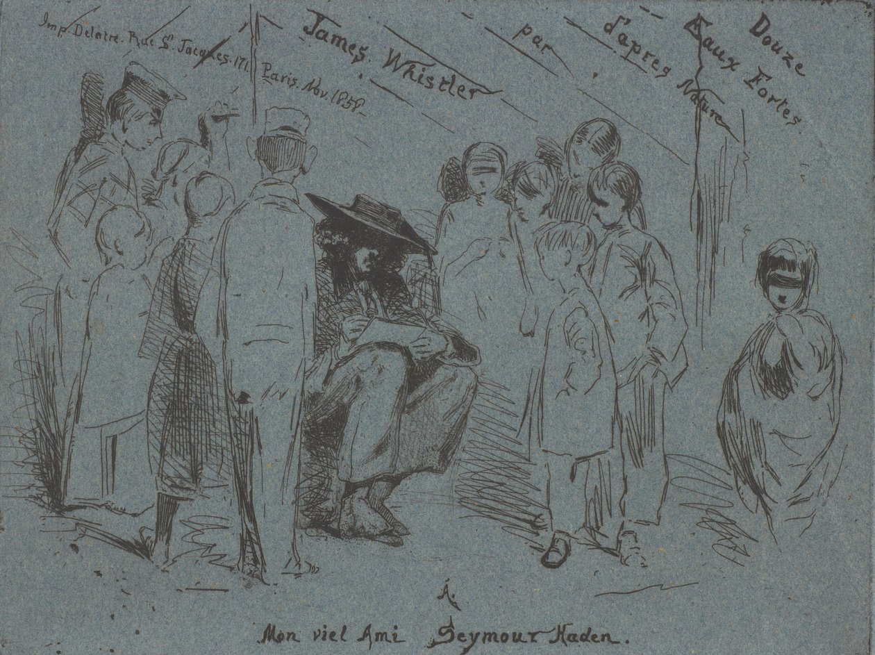 Titelseite des französischen Sets, 1858 von James Abbott McNeill Whistler