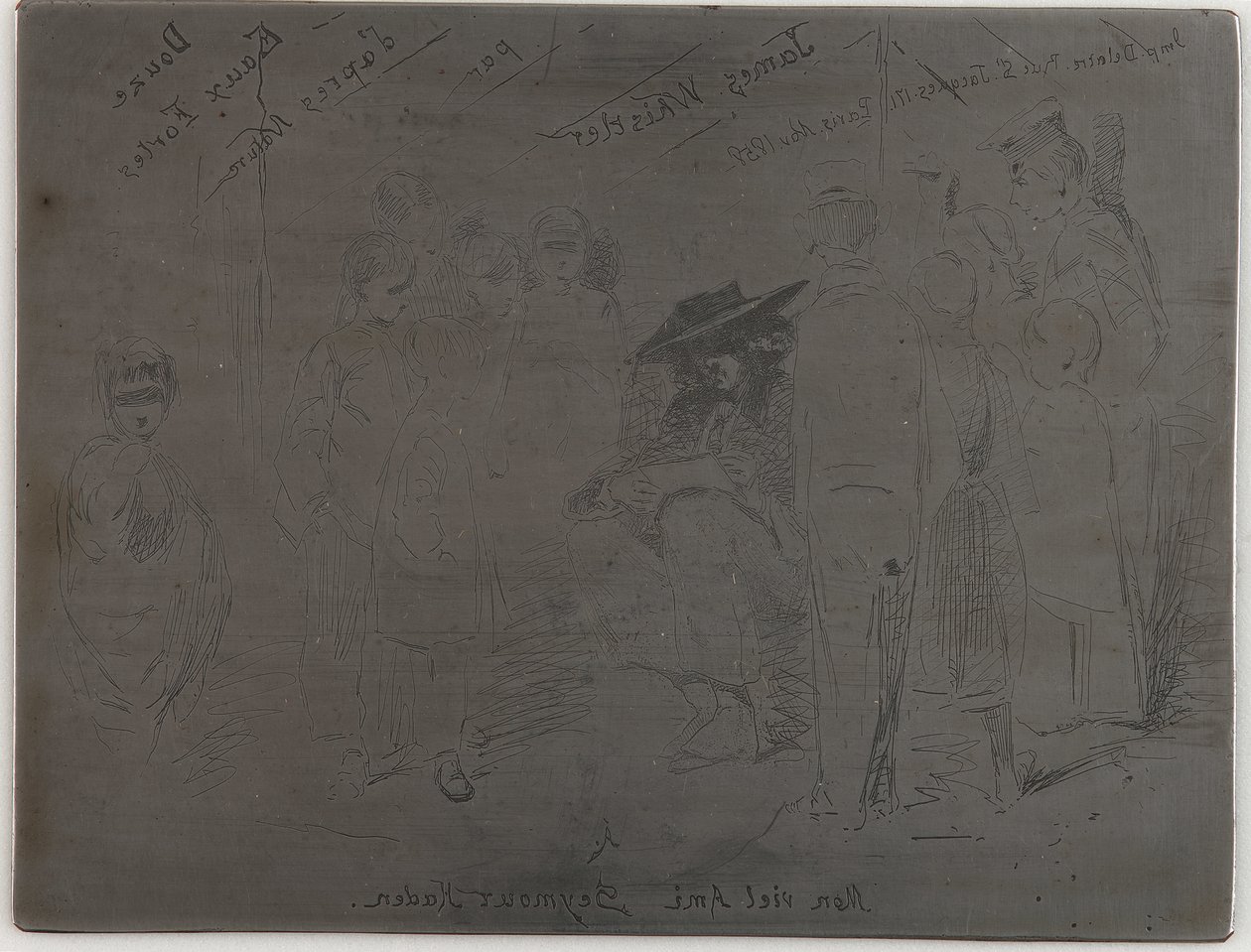 Titel zum französischen Satz, 1858 von James Abbott McNeill Whistler