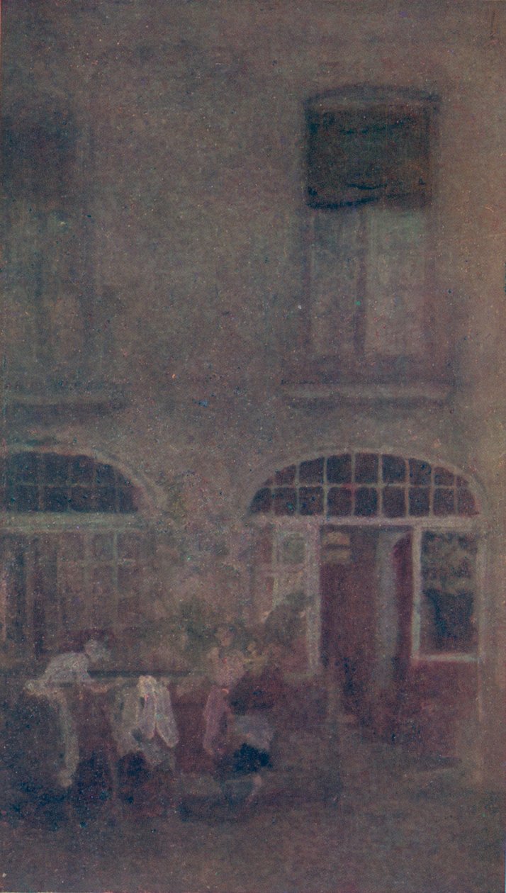 Weiß und Grau Der Hotelhof Dieppe, 1885, 1904 von James Abbott McNeill Whistler