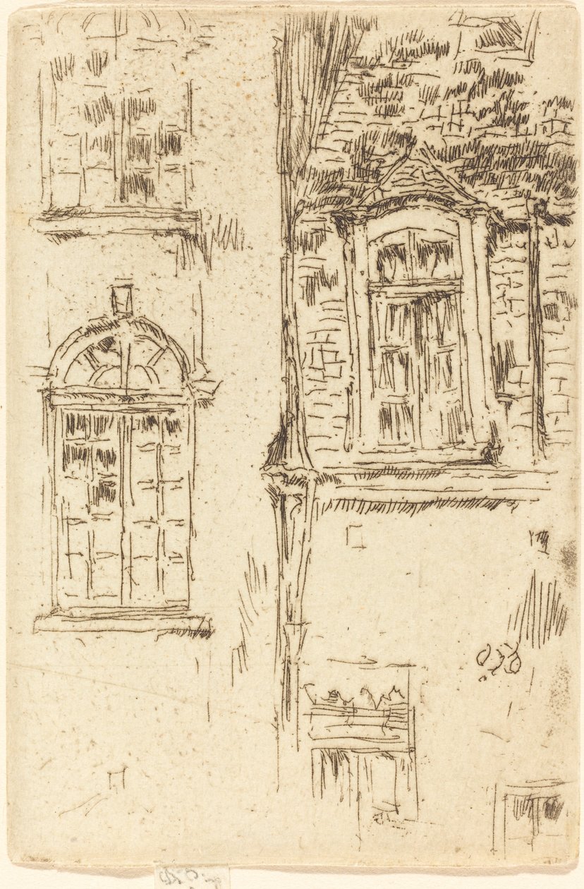 Fenster gegenüber dem Hotel, Bourges von James Abbott McNeill Whistler