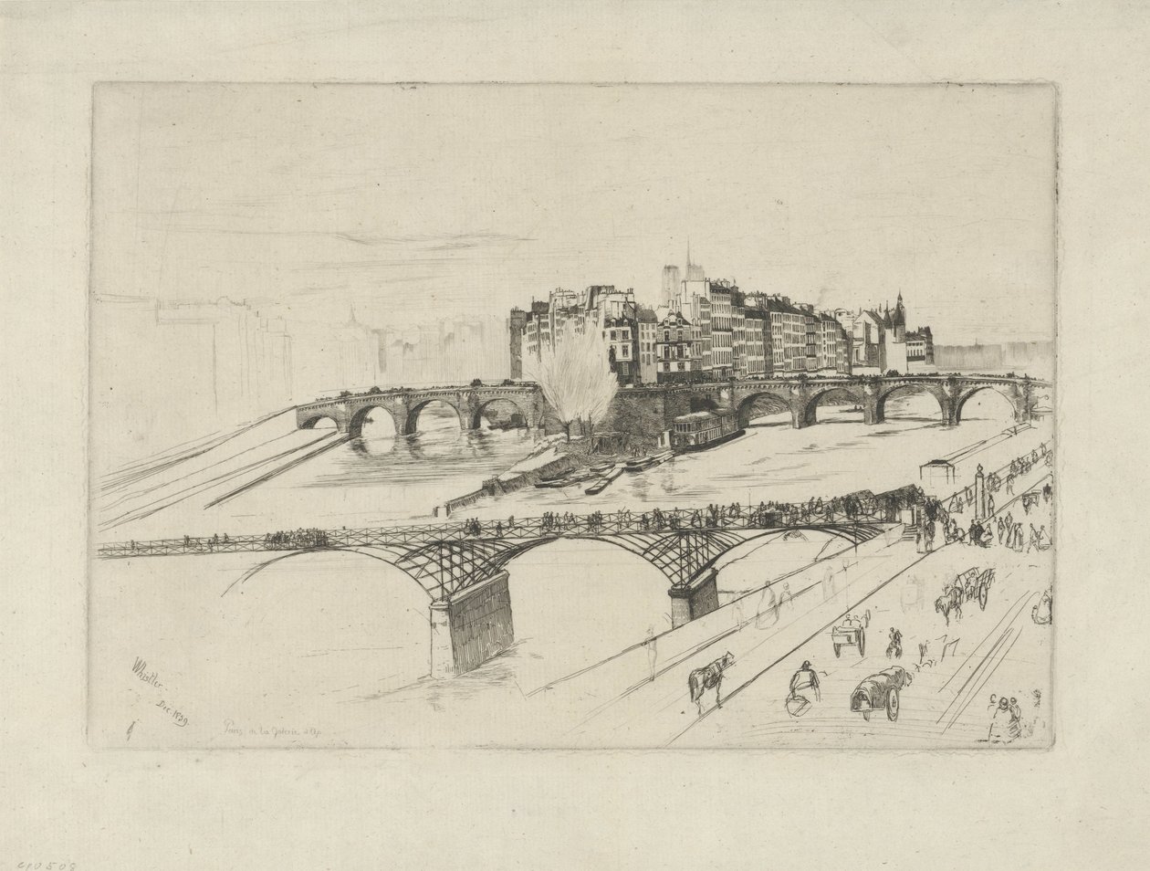 Île de la Cité von James Abbott McNeill Whistler