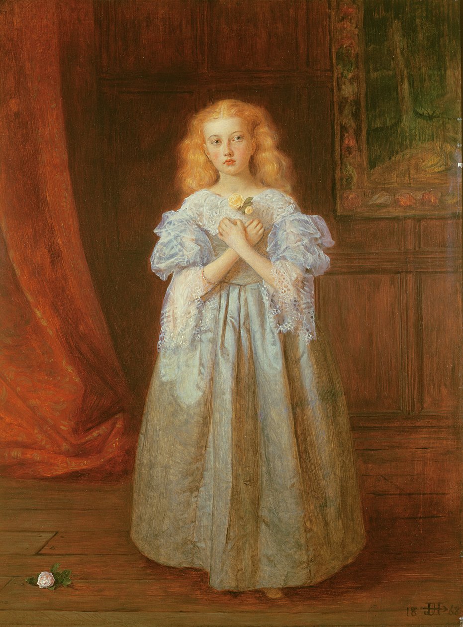 Das kleine Mädchen, das für Van Dyck saß, 1868 von James Archer