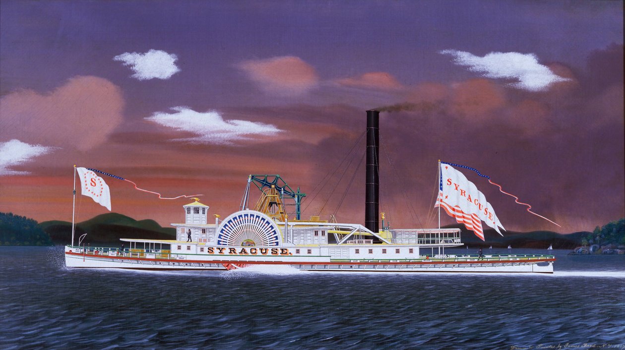 Das Dampfschiff Syracuse von James Bard